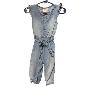 Denim Jumpsuit w/ Belt - Topomini - 12mo